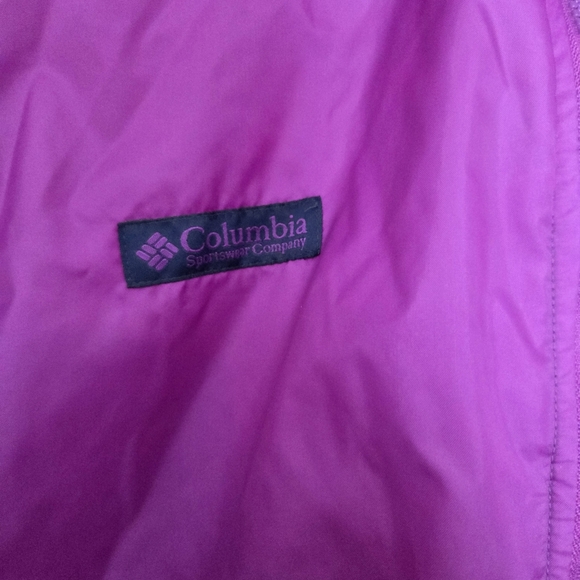 Columbia Womens Large Blue and Purple Revsible Insulated Coat - Picture 4 of 8